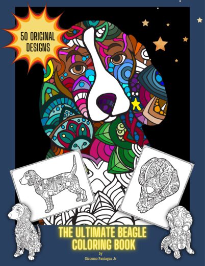 Beagle coloring page 11