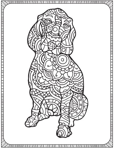 Beagle coloring page 6